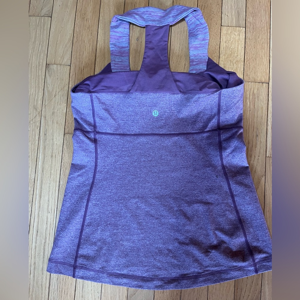Lululemon Racerback Purple tank.